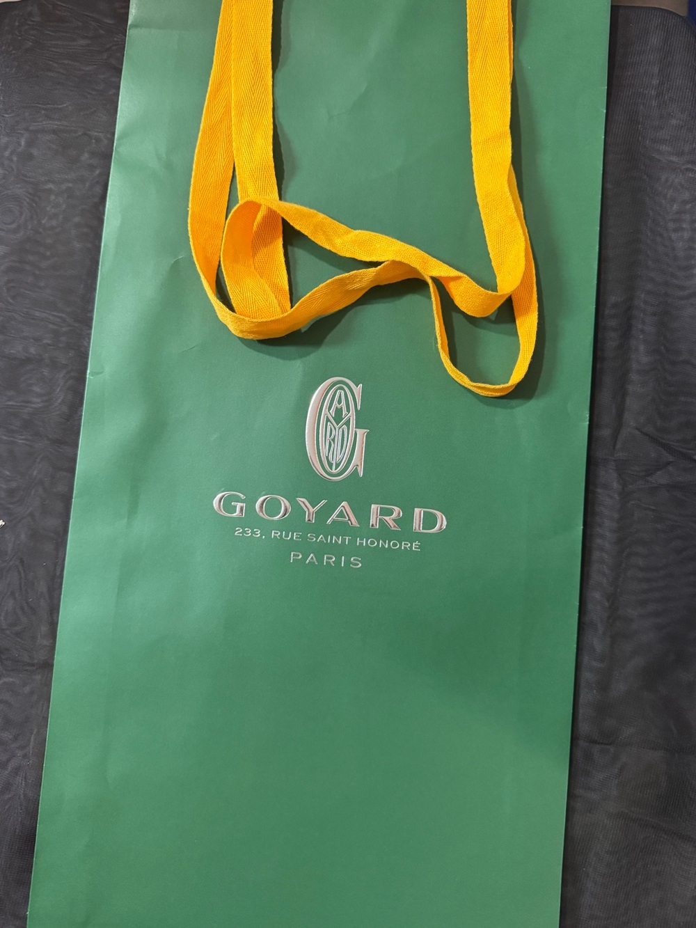 GOYARD Paris 💯% Authentic iconic elongated paper shopping bag.
